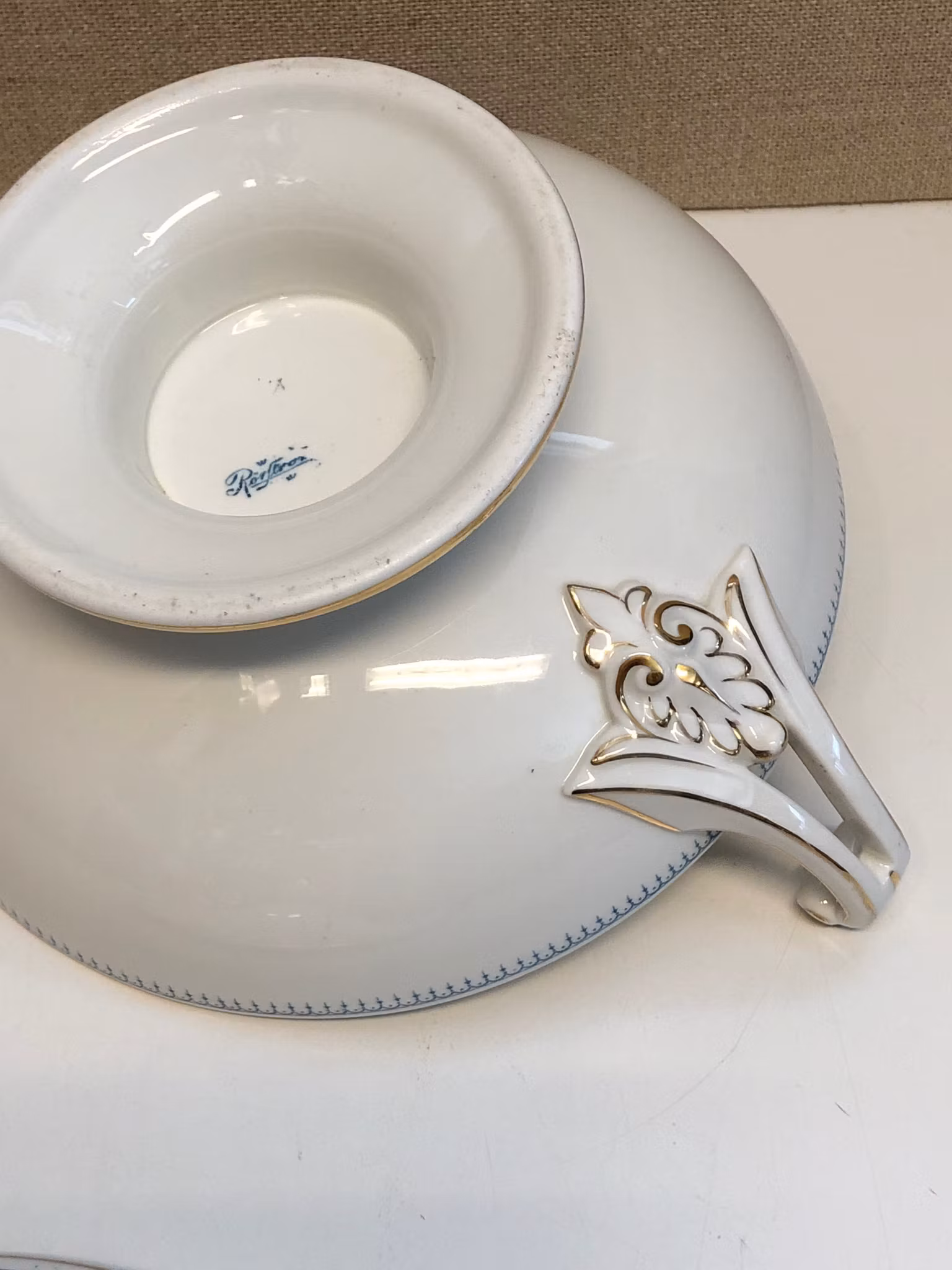 SERVERINGSSKÅL, porslin, Rörstrand, 1900-talets första del.