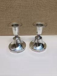 CANDLESTICKS, a pair, silver, Ceson Guldvaru AB, Gothenburg, 1988/90.