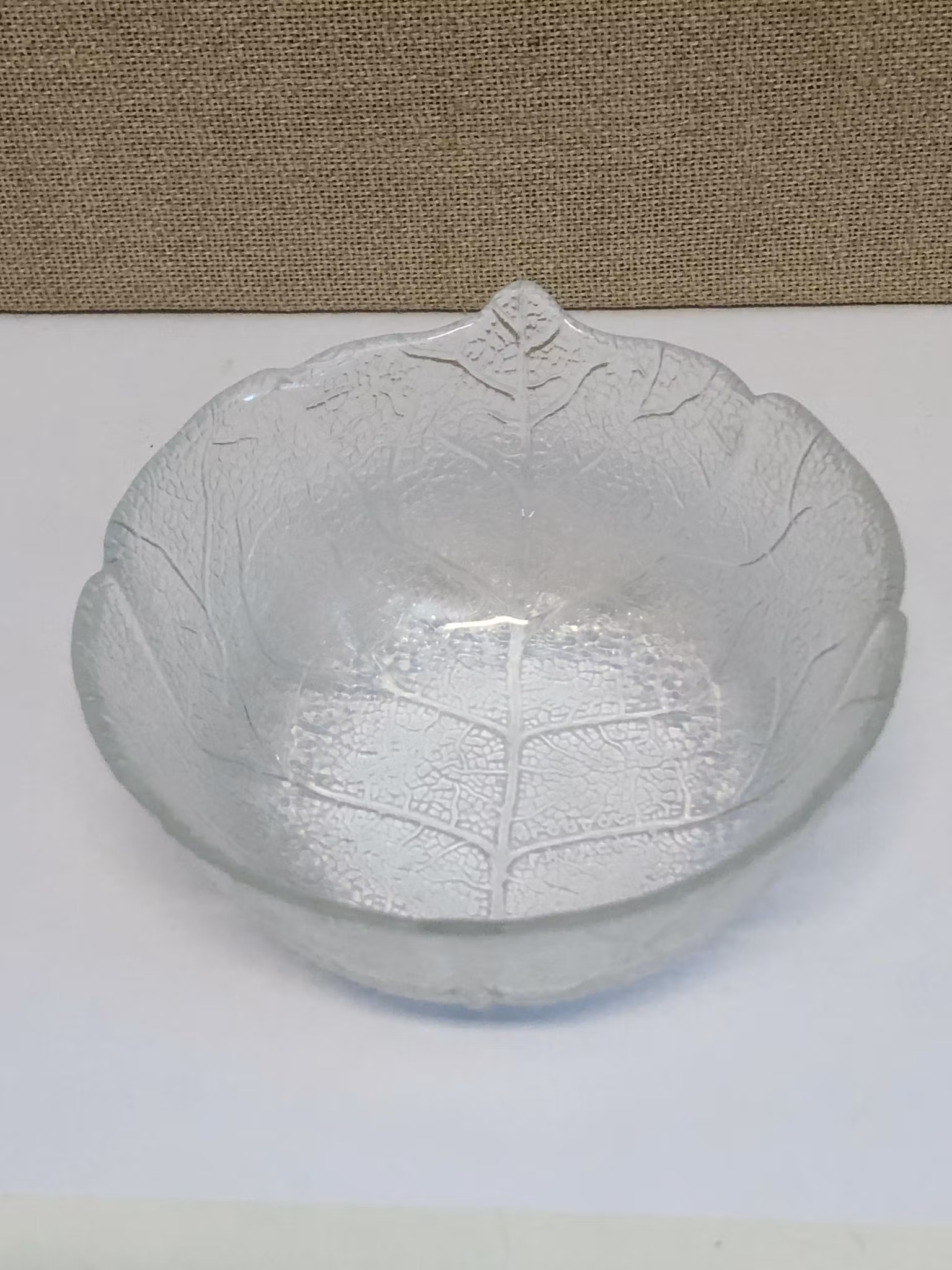 SKÅL, glas, liten, "Lövet" Aspen, Luminarc, France.