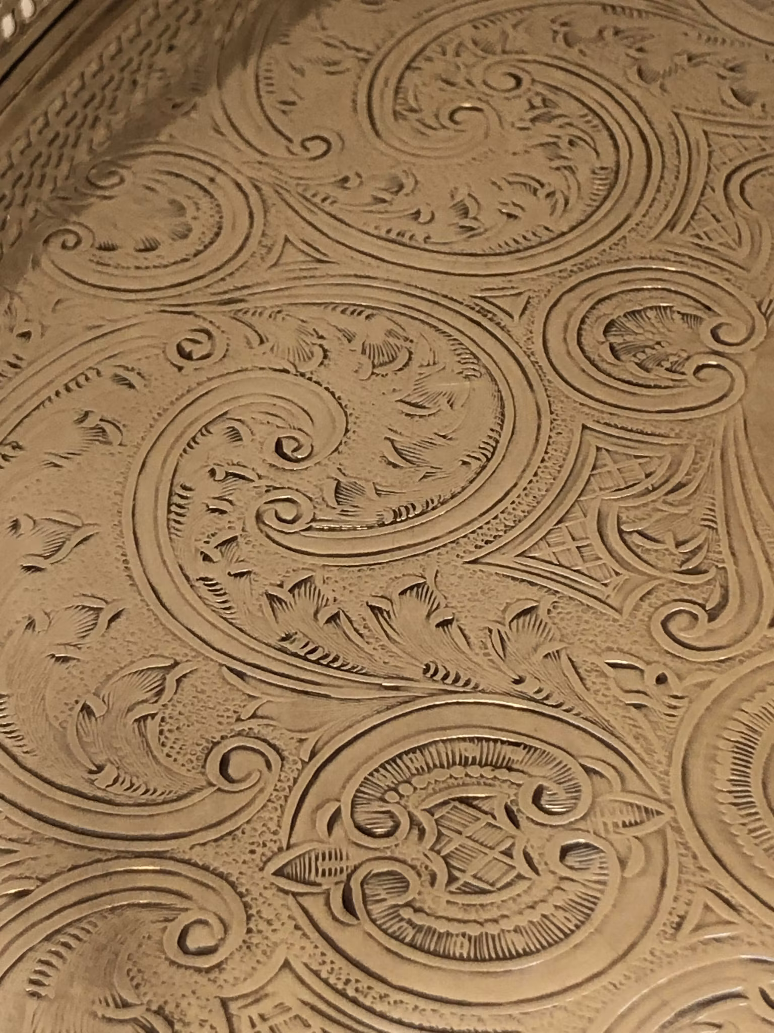 BRICKA, silver plate, 1900-talets andra hälft.