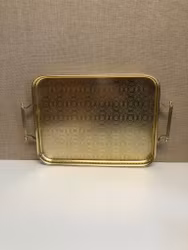 TRAY, metal/plastic material, Woodmet, England.