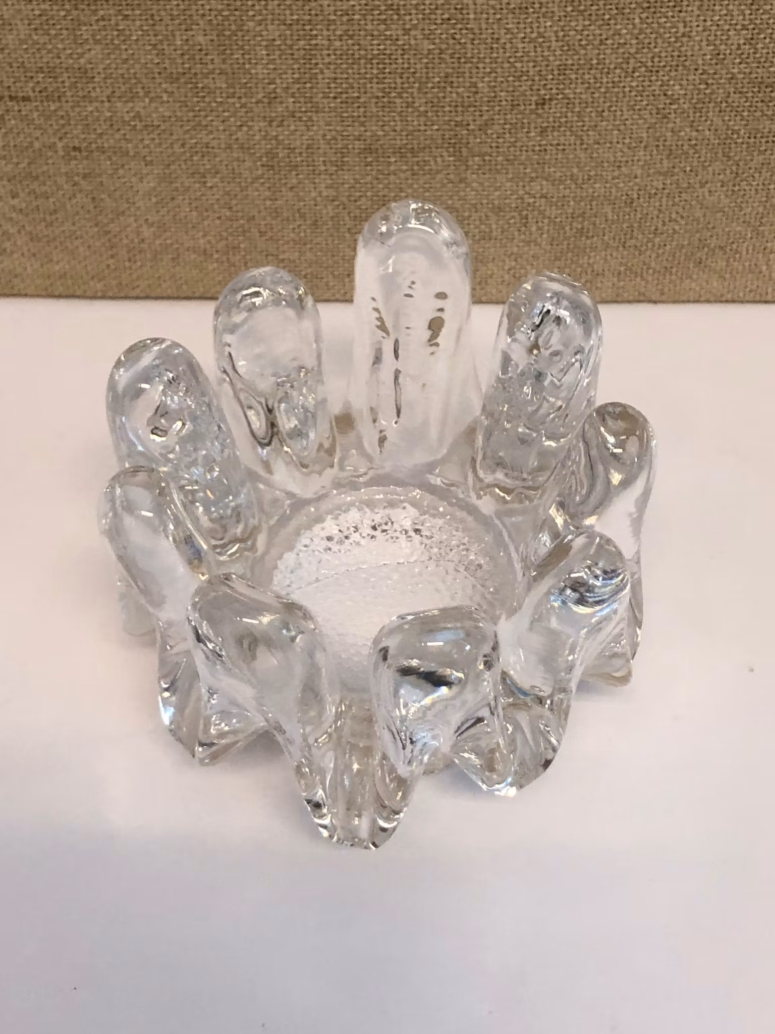GÖRAN WÄRFF. Ljuslykta, glas, "Sunflower", Kosta.