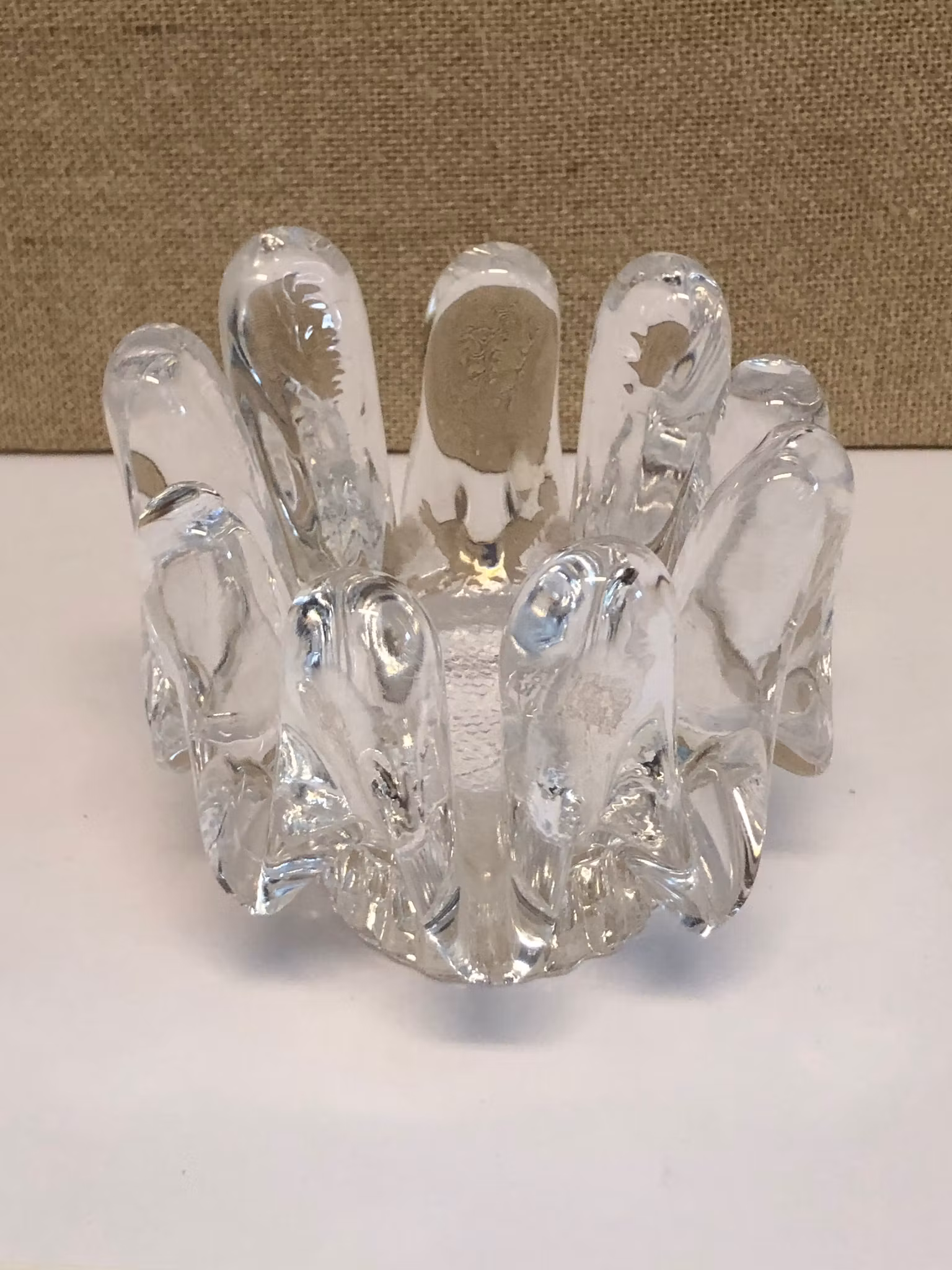 GÖRAN WÄRFF. Ljuslykta, glas, "Sunflower", Kosta.