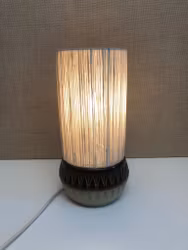 BORDSLAMPA, stengods, EGO, Lindköping.