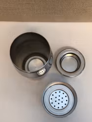 LUIGI MASSONI/CARLO MAZZERI. Cocktail shaker, stainless steel, Alfra, Italy