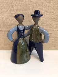 FIGURINE, ceramic, "Dancing Couple", Jie, Gantofta.