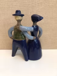 FIGURINE, ceramic, "Dancing Couple", Jie, Gantofta.