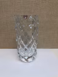 BERIT JOHANSSON. Vase, crystal, "Haga", Orrefors.