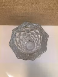 BERIT JOHANSSON. Vase, crystal, "Haga", Orrefors.