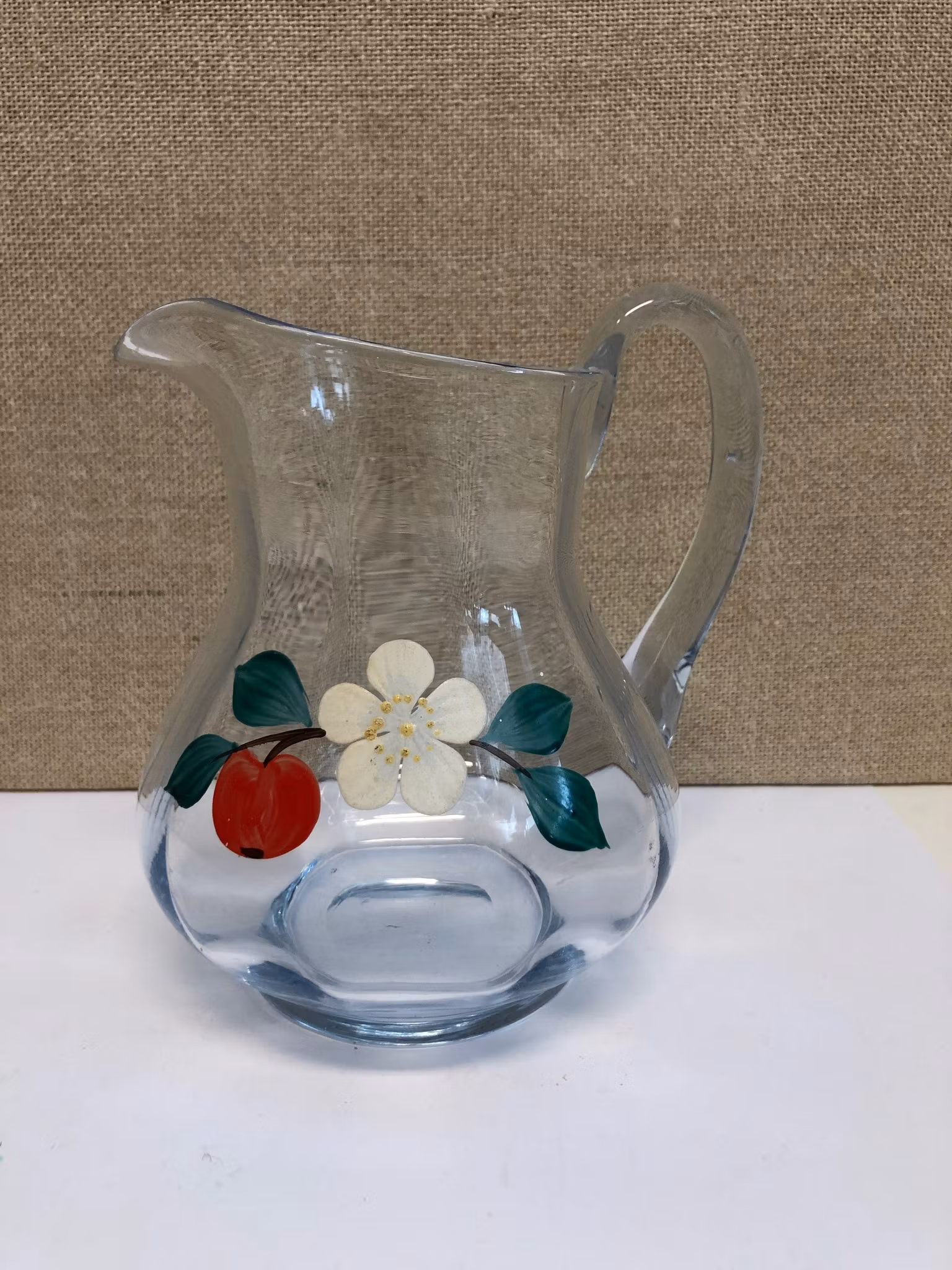 TILLBRINGARE, glas, handblåst, 1900-talets första hälft.