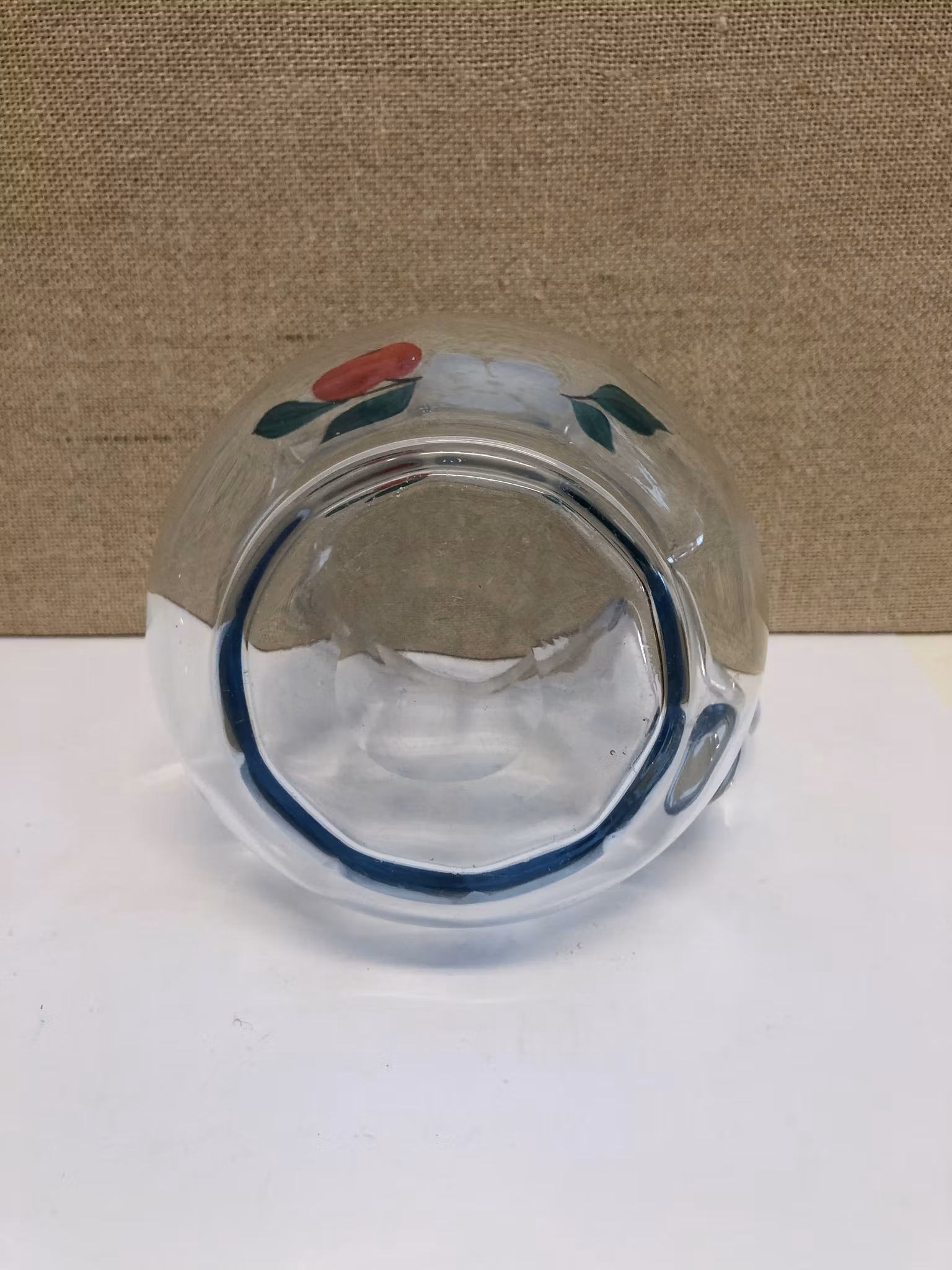 TILLBRINGARE, glas, handblåst, 1900-talets första hälft.