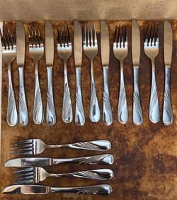 CUTLERY 16 pieces, stainless steel, "Accord", Anders Petter, last quarter of the 20th century.