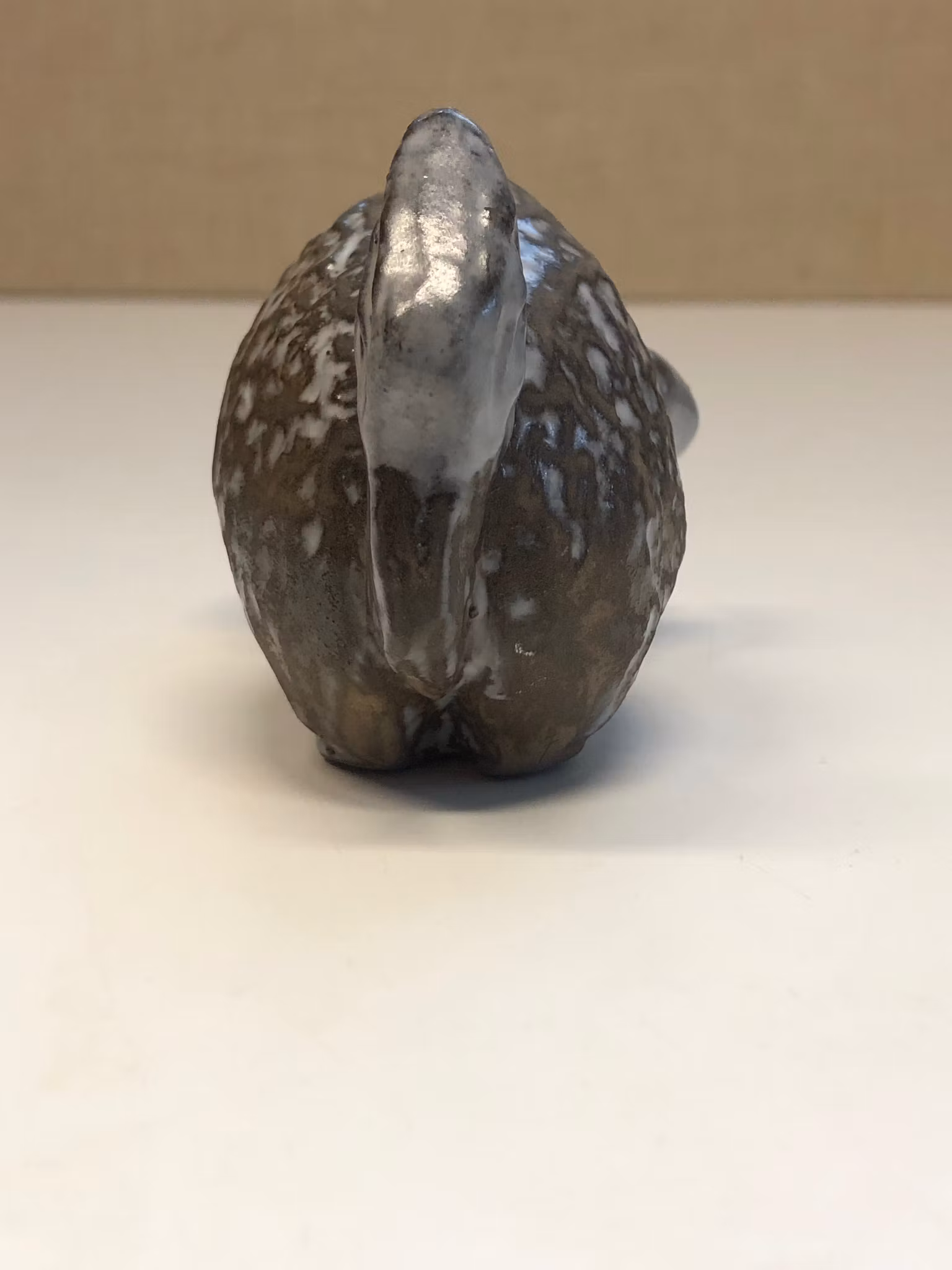 ESTER WALLIN. Figurin, keramik, "Tjur", signerad, Uppsala Ekeby.