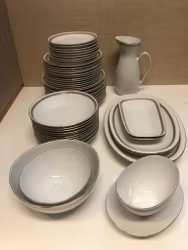 MATSERVISE, 53 delar, porslin, "Elegance", Rörstrand, 1960/70-tal.