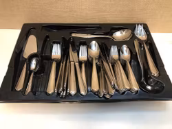 CUTLERY SET 76 pieces, stainless steel, Anders Petter, "Ulrica", second half of the 20th century.