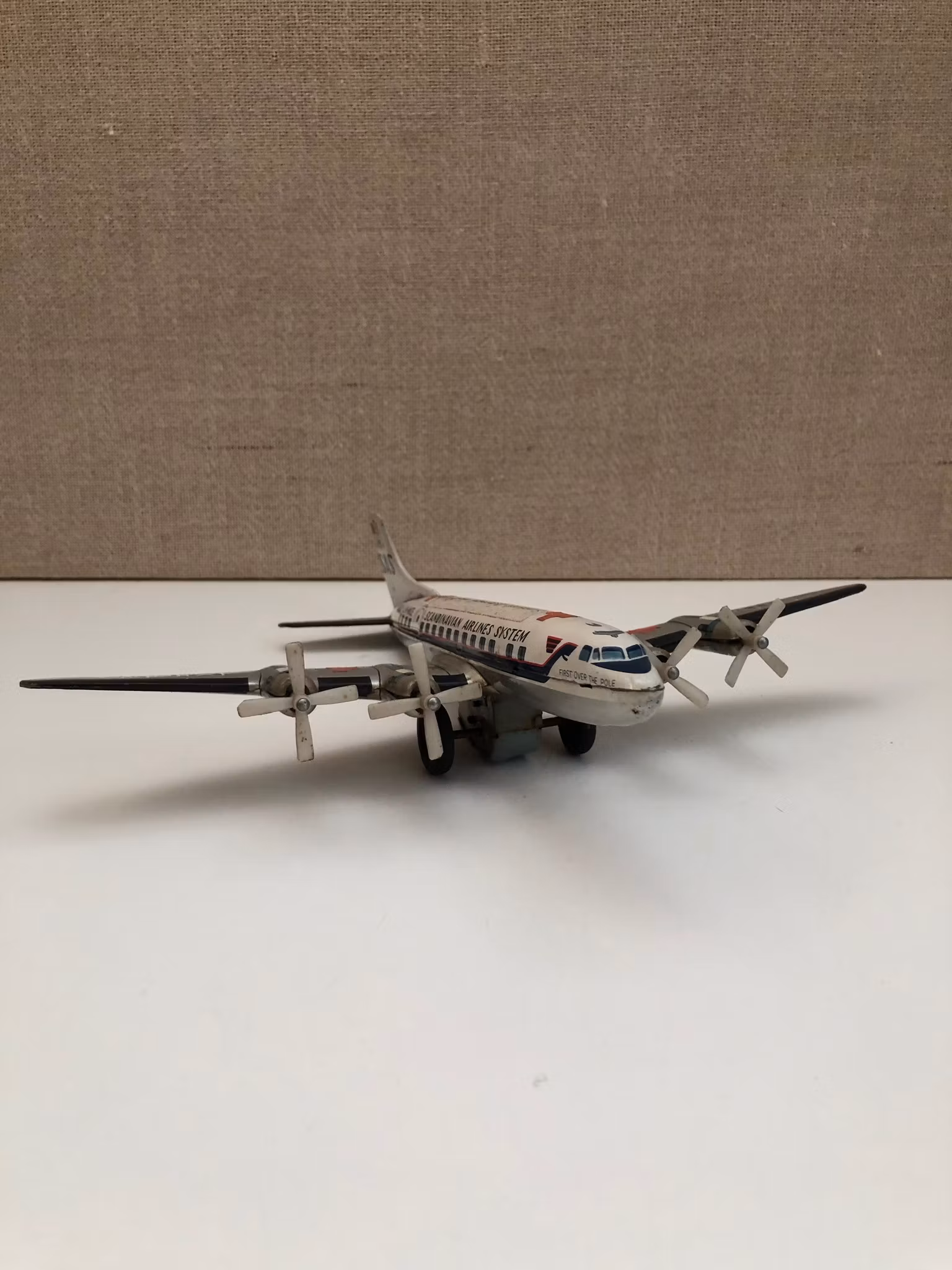 FLYGPLAN, plåt, SAS LN-MCE, E.T.C. o, Japan, 1960-tal.