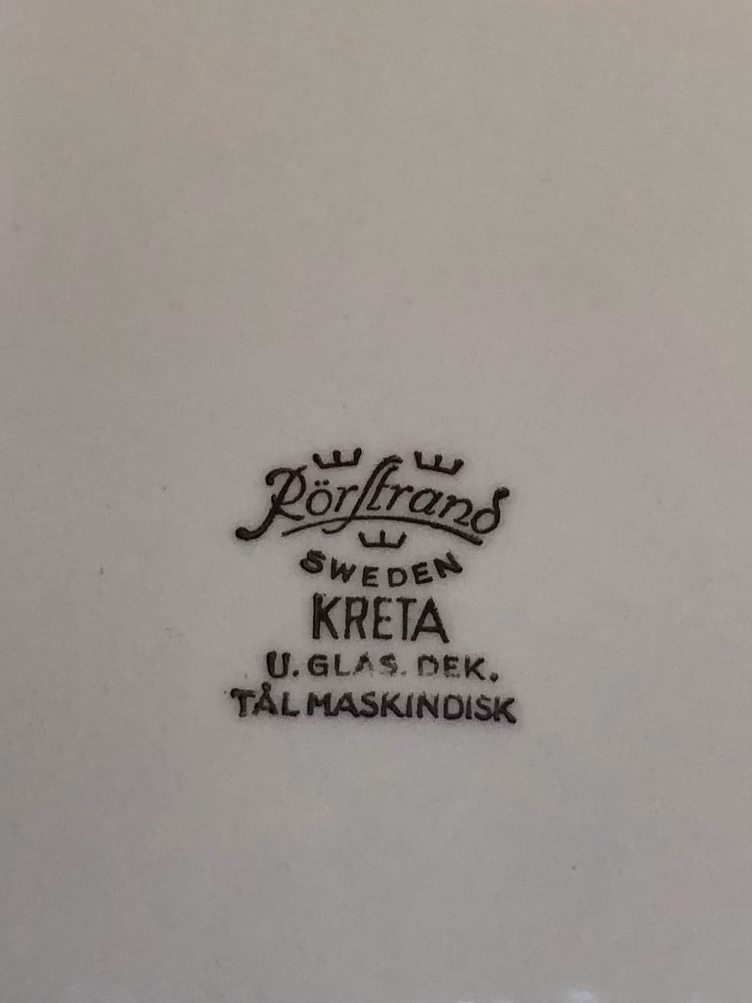 UPPLÄGGNINGSFAT, porslin, "Kreta", Rörstrand, Sweden.