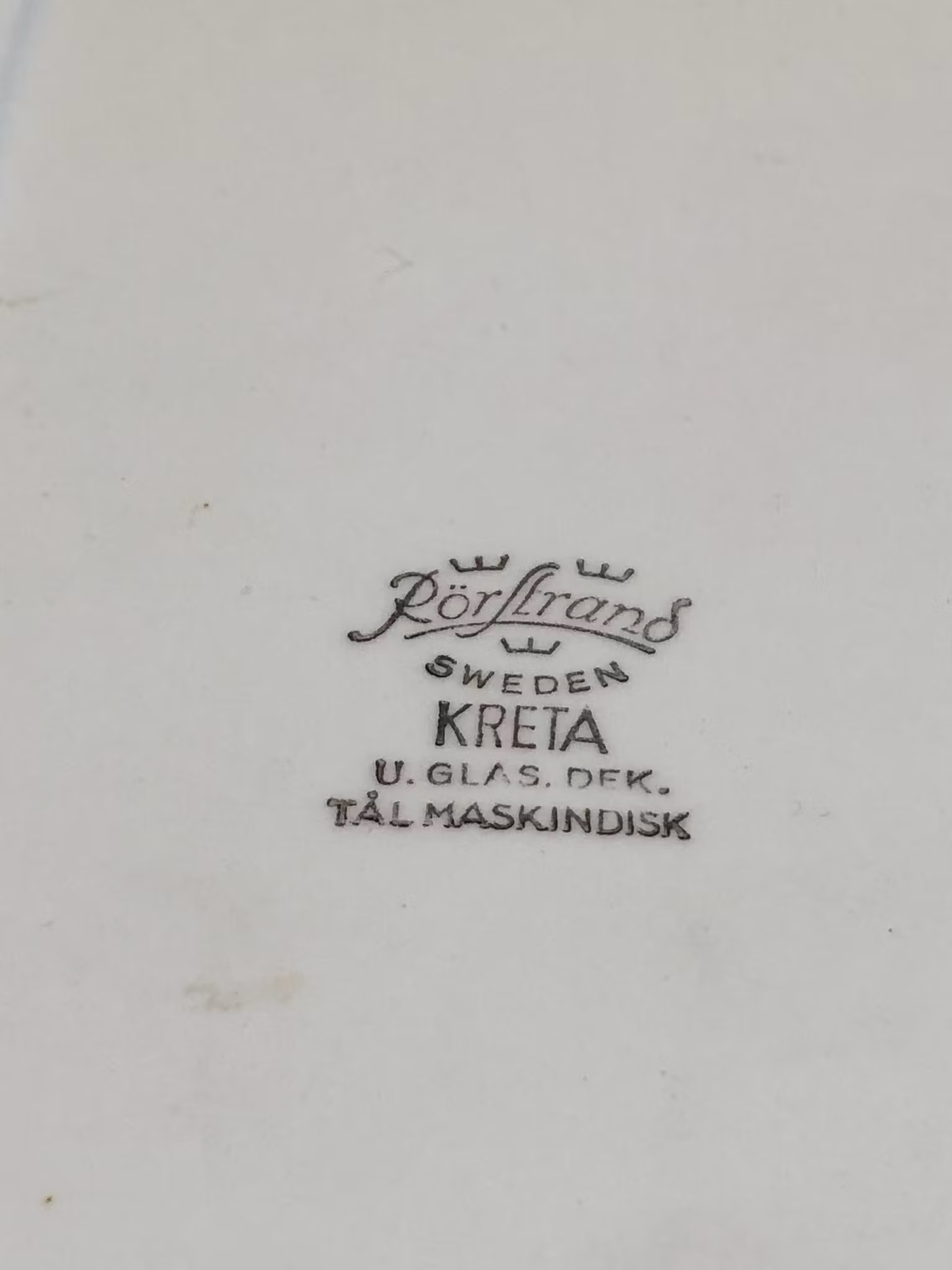 UPPLÄGGNINGSFAT, porslin, "Kreta", Rörstrand, Sweden.