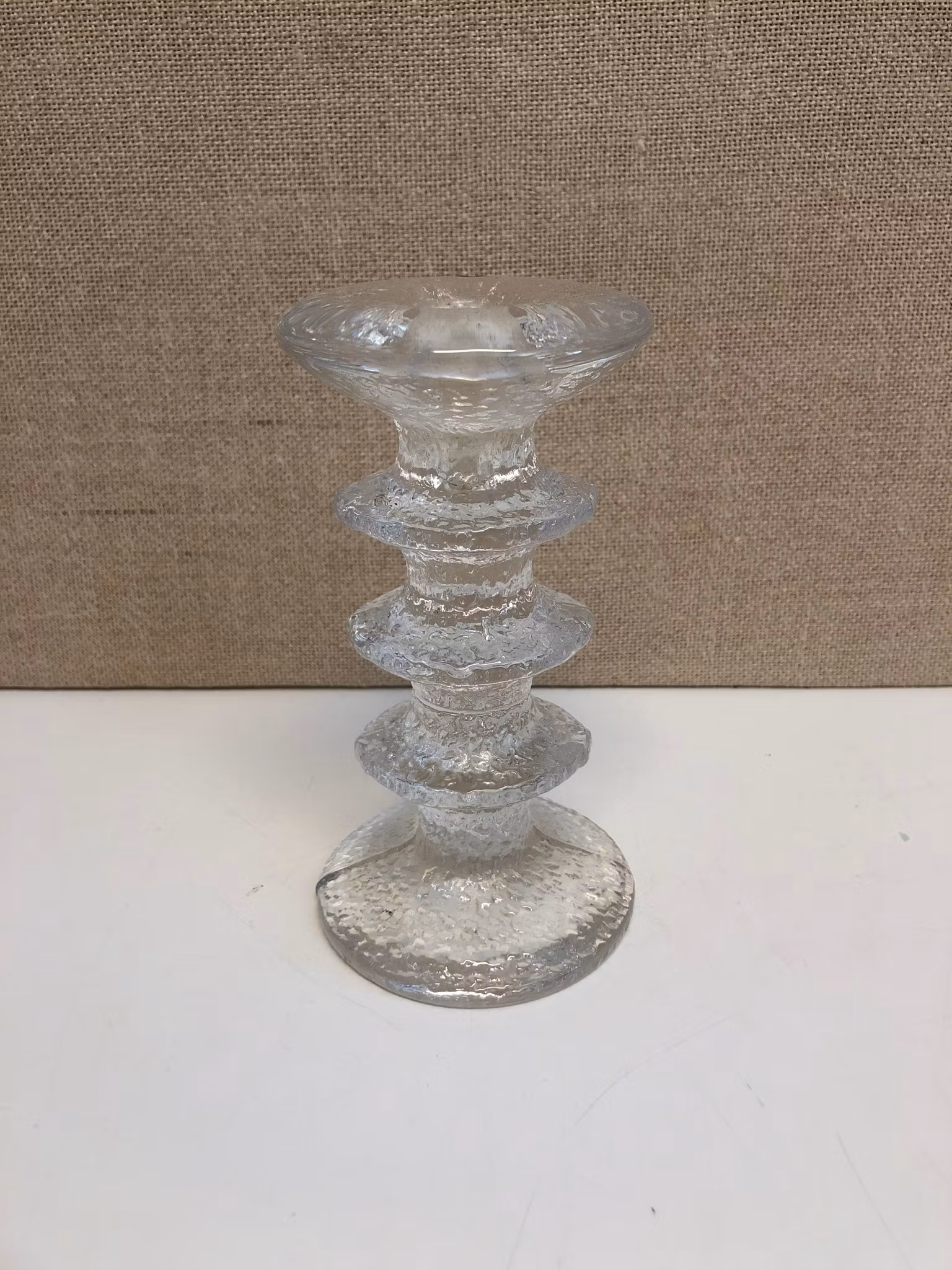 TIMO SARPANEVA. Ljusstake, glas, "Festivo", Iittala.