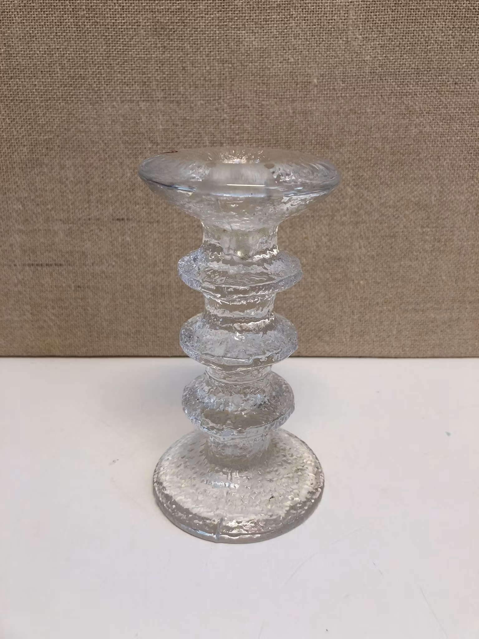 TIMO SARPANEVA. Ljusstake, glas, "Festivo", Iittala.