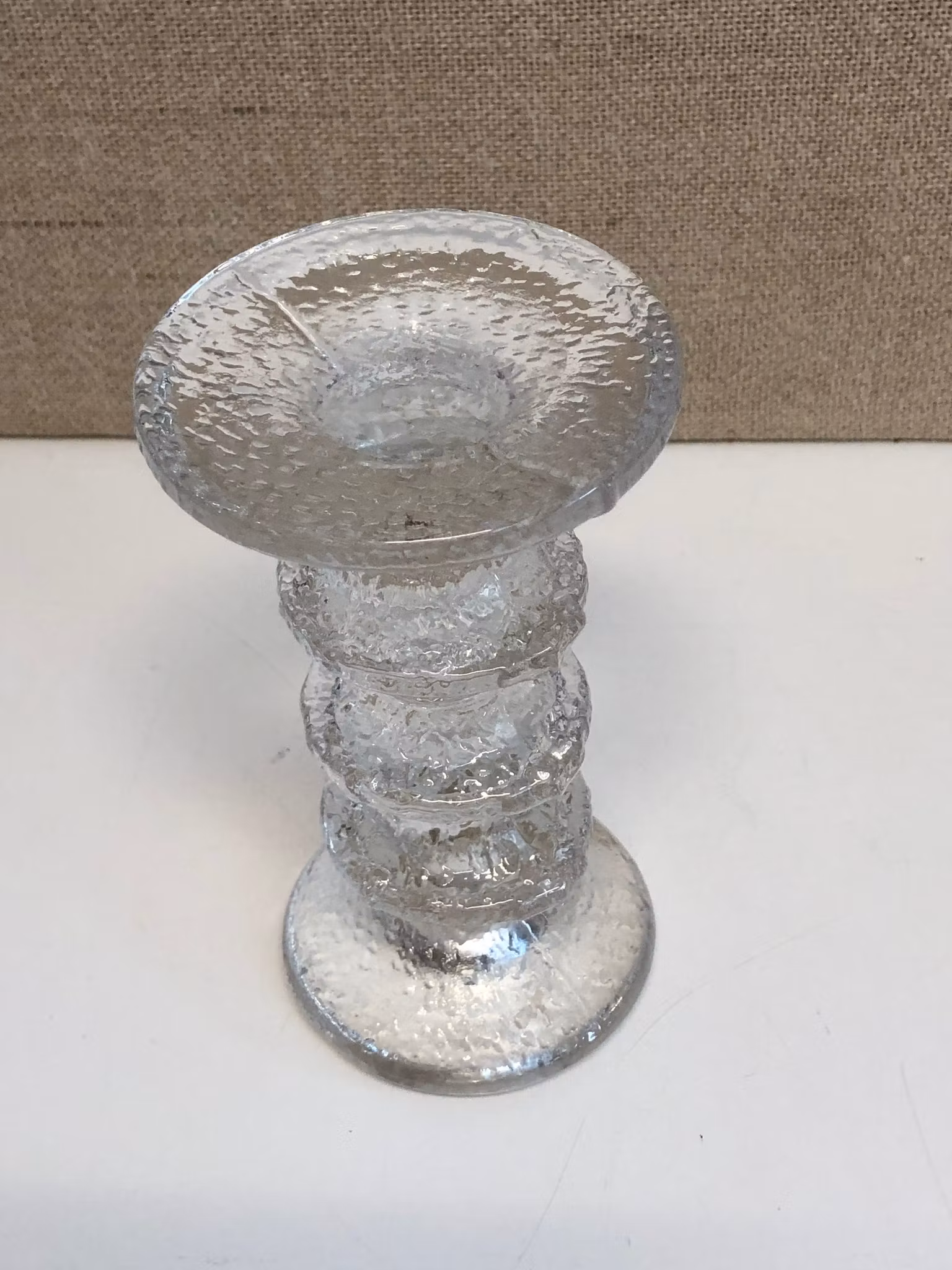 TIMO SARPANEVA. Ljusstake, glas, "Festivo", Iittala.
