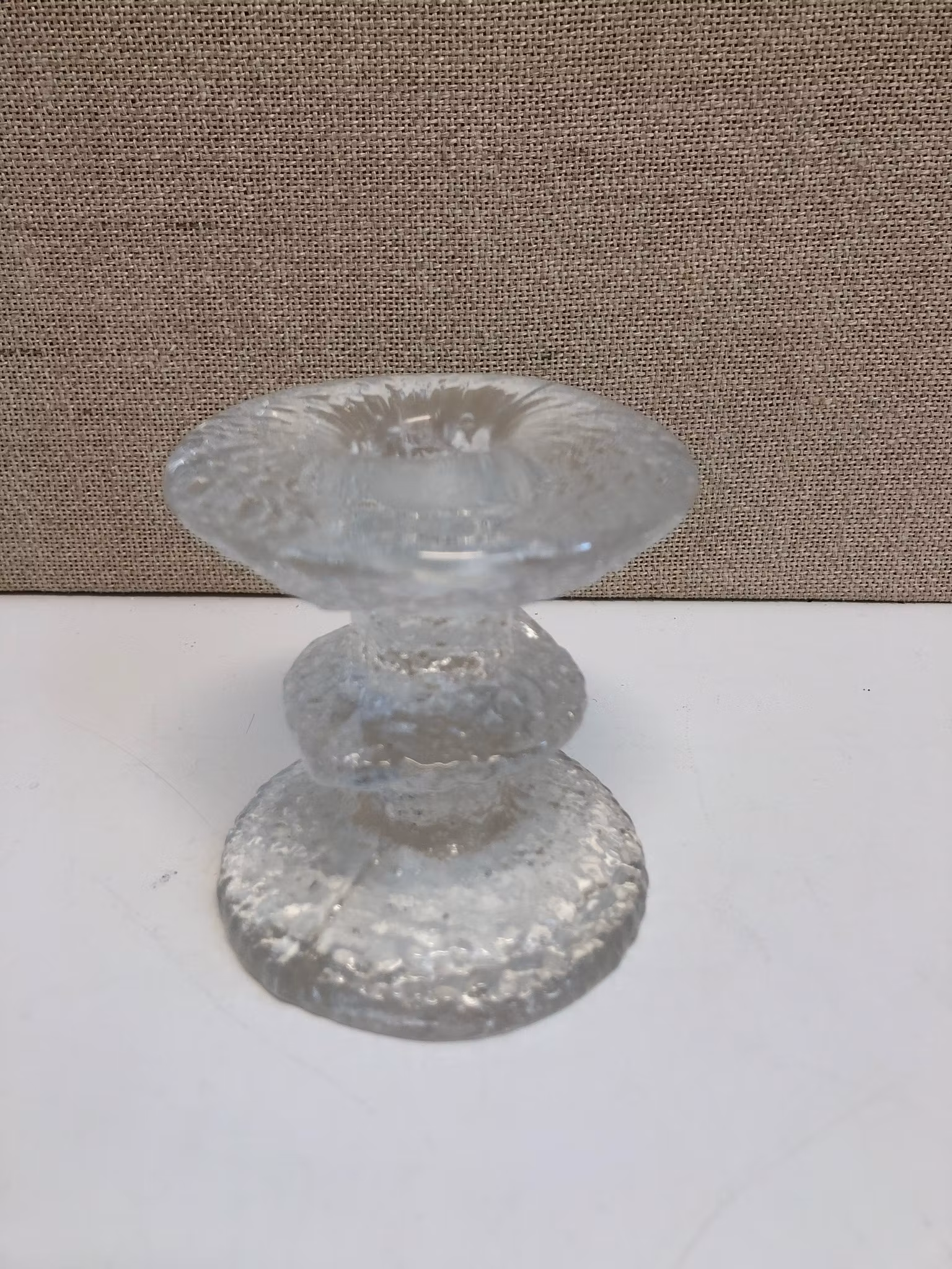 TIMO SARPANEVA. Ljusstake, glas, "Festivo", Iittala.