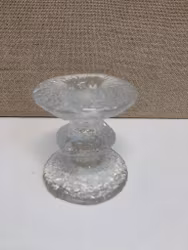TIMO SARPANEVA. Ljusstake, glas, "Festivo", Iittala.