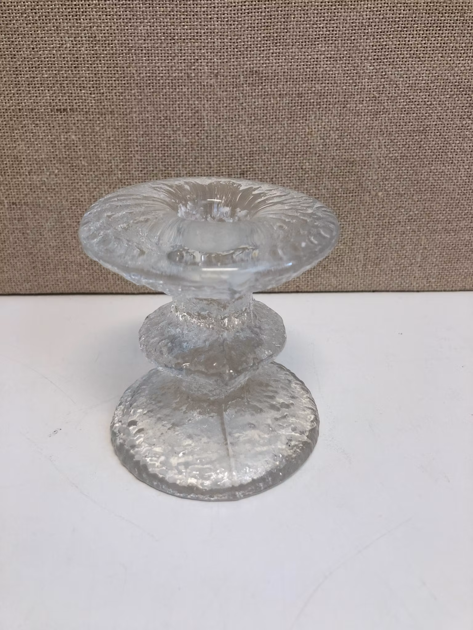 TIMO SARPANEVA. Ljusstake, glas, "Festivo", Iittala.