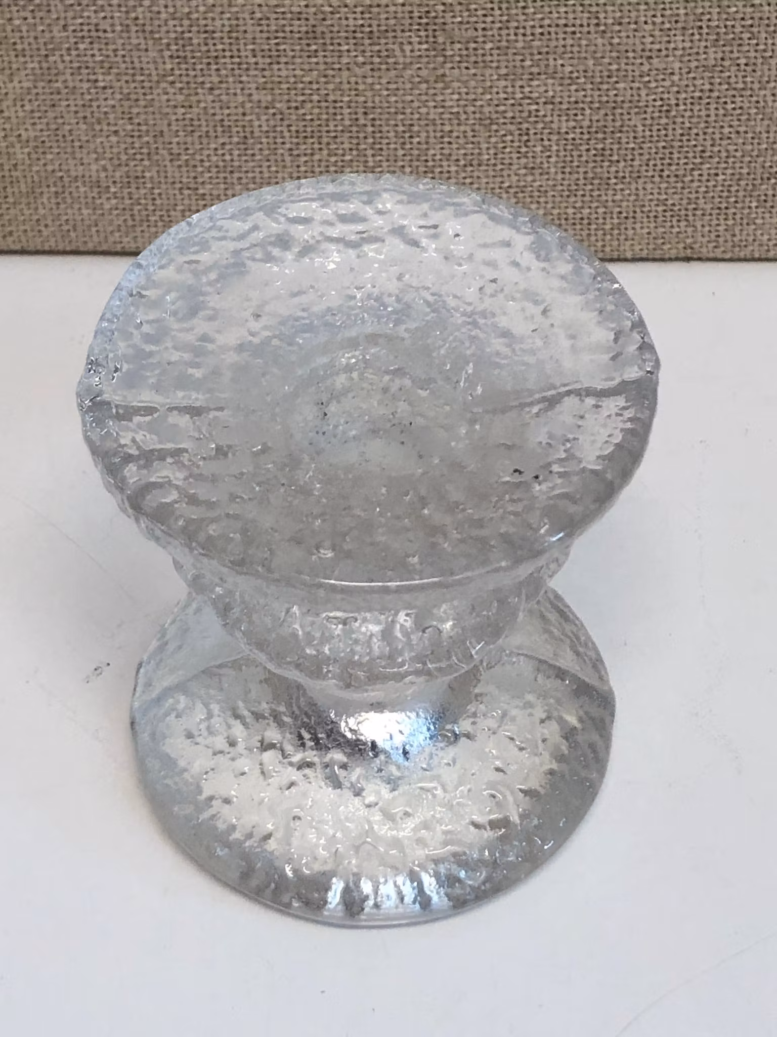 TIMO SARPANEVA. Ljusstake, glas, "Festivo", Iittala.