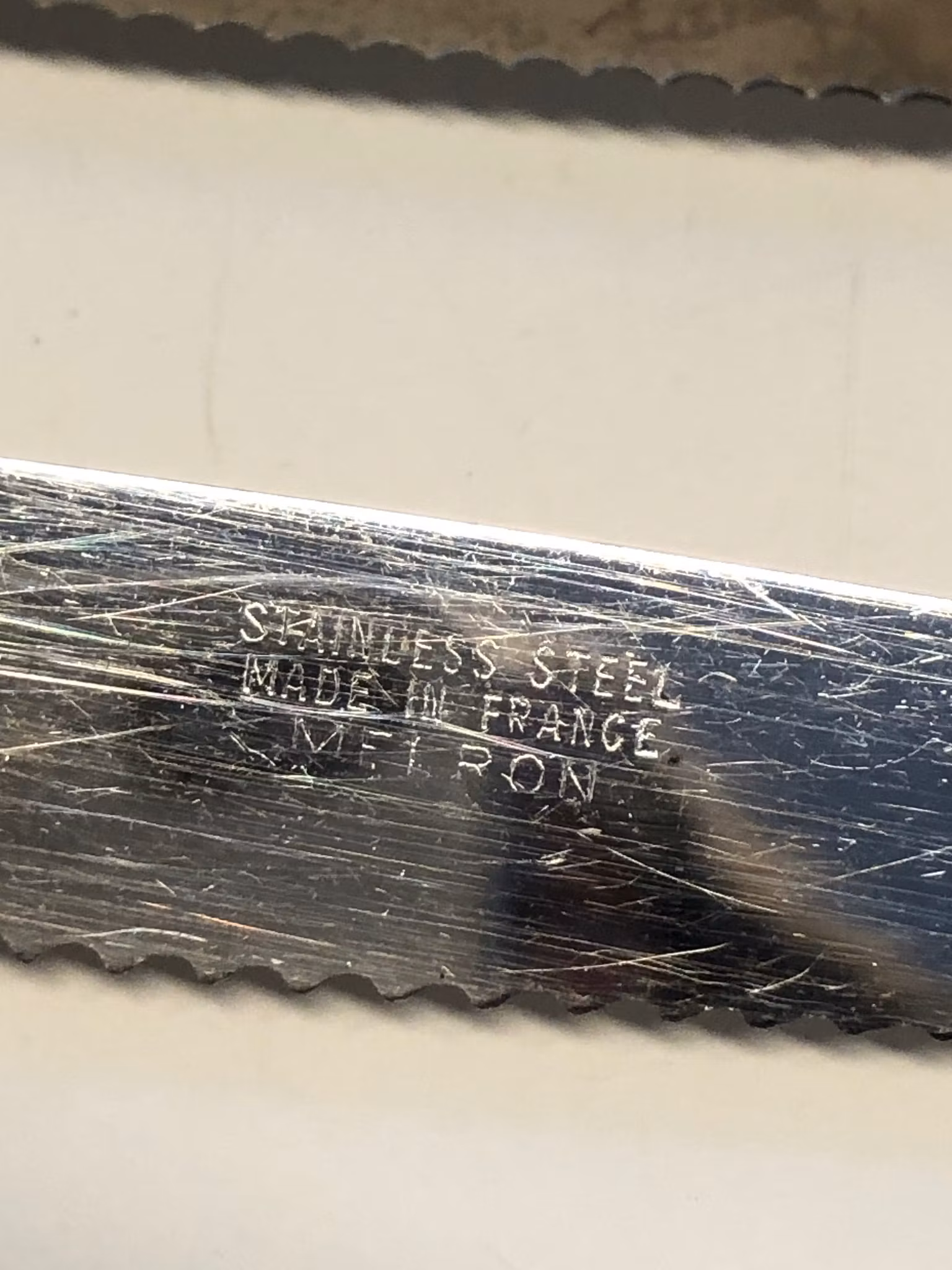 MATBESTICK, 20 delar, stainless steel, Melron France, 1900-talets sista kvartal.