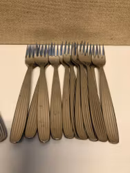 CUTLERY 36 pieces, stainless steel, retro, 1960s/70s.
