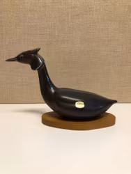 GUNNAR NYLUND. Figurin, stengods, "Skäggdopping", Rörstarand.