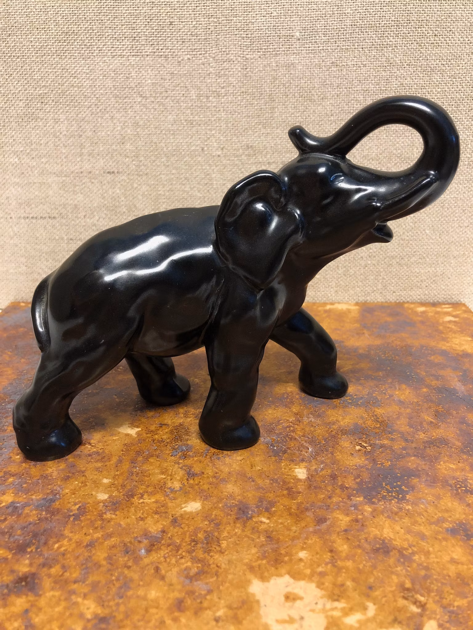 RUBEN WALLSTRÖM. Figurin, Elefant, keramik, "Bimbo", Gefle, Sweden.