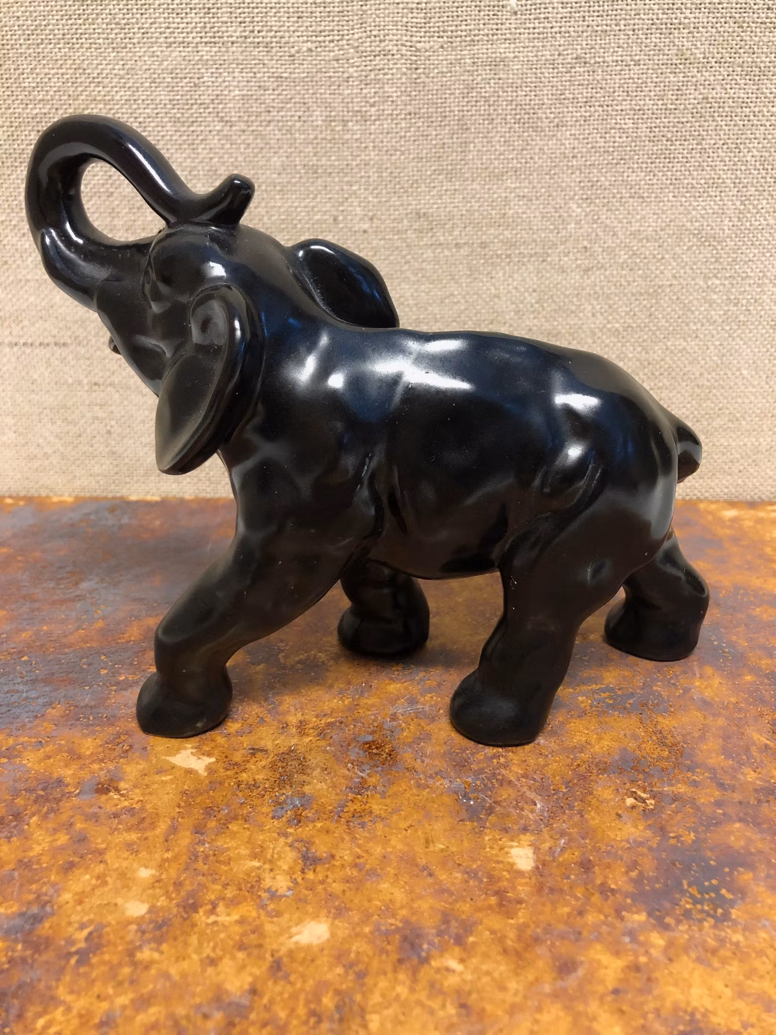 RUBEN WALLSTRÖM. Figurin, Elefant, keramik, "Bimbo", Gefle, Sweden.