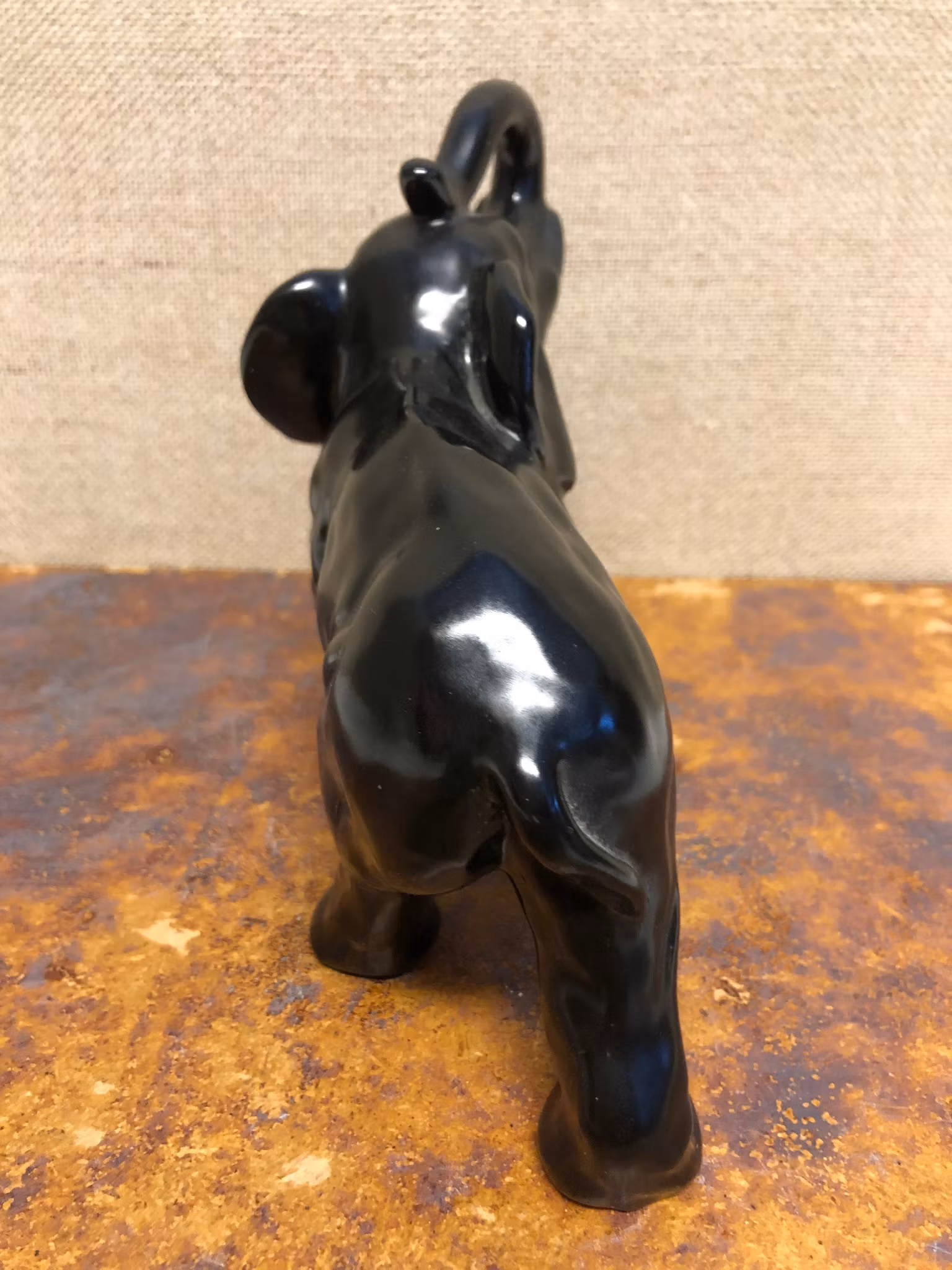 RUBEN WALLSTRÖM. Figurin, Elefant, keramik, "Bimbo", Gefle, Sweden.