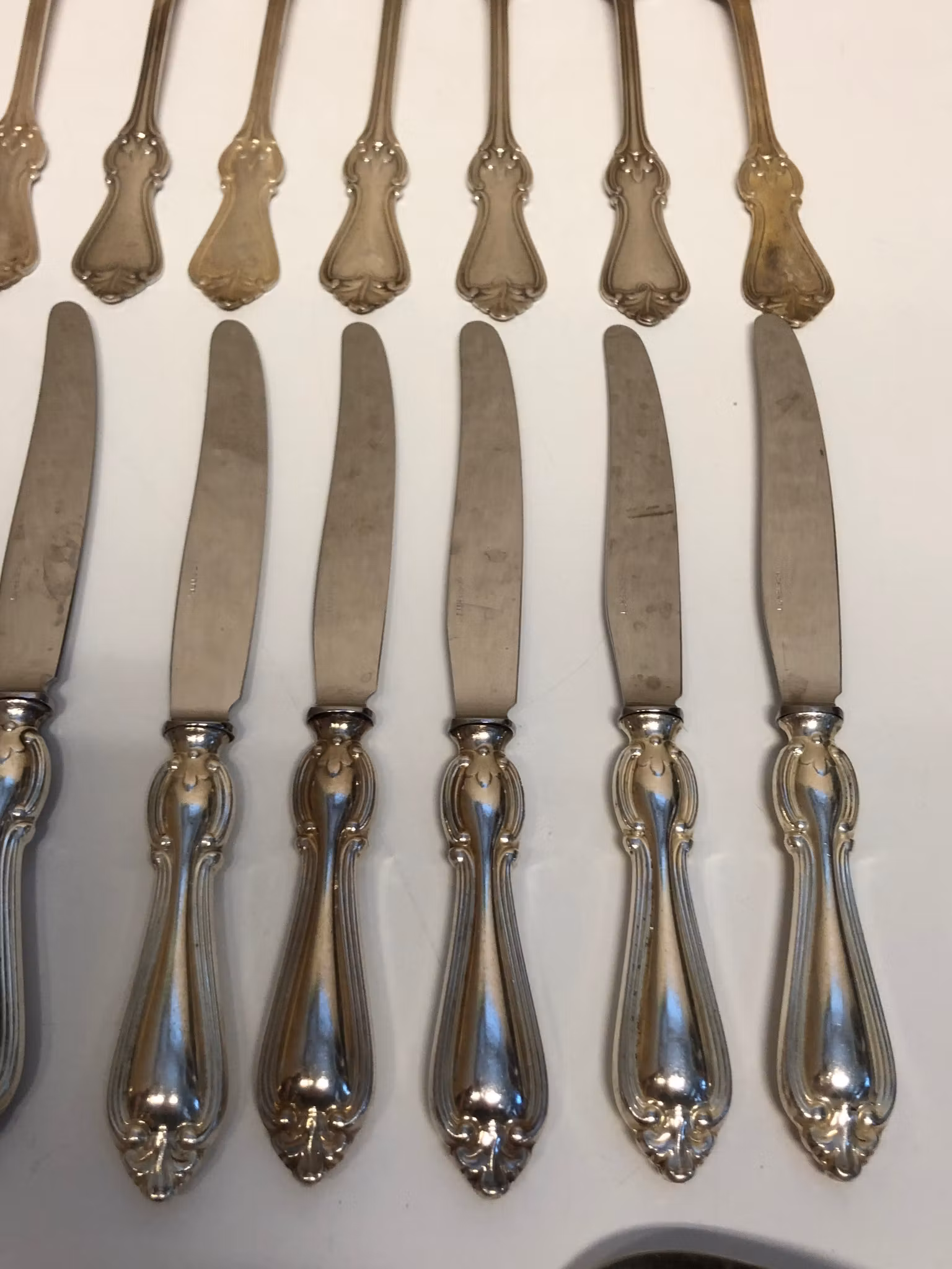 BESTICKSUPPSÄTTNING 29 delar, nysilver, " Olga", Guldsmeds Aktiebolaget, 1900-tal.