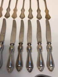BESTICKSUPPSÄTTNING 29 delar, nysilver, " Olga", Guldsmeds Aktiebolaget, 1900-tal.