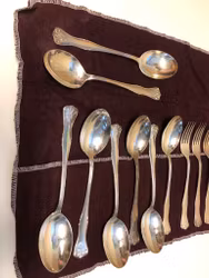 FÖRRÄTTSBESTICK 20 delar, nysilver, 1900-tal-