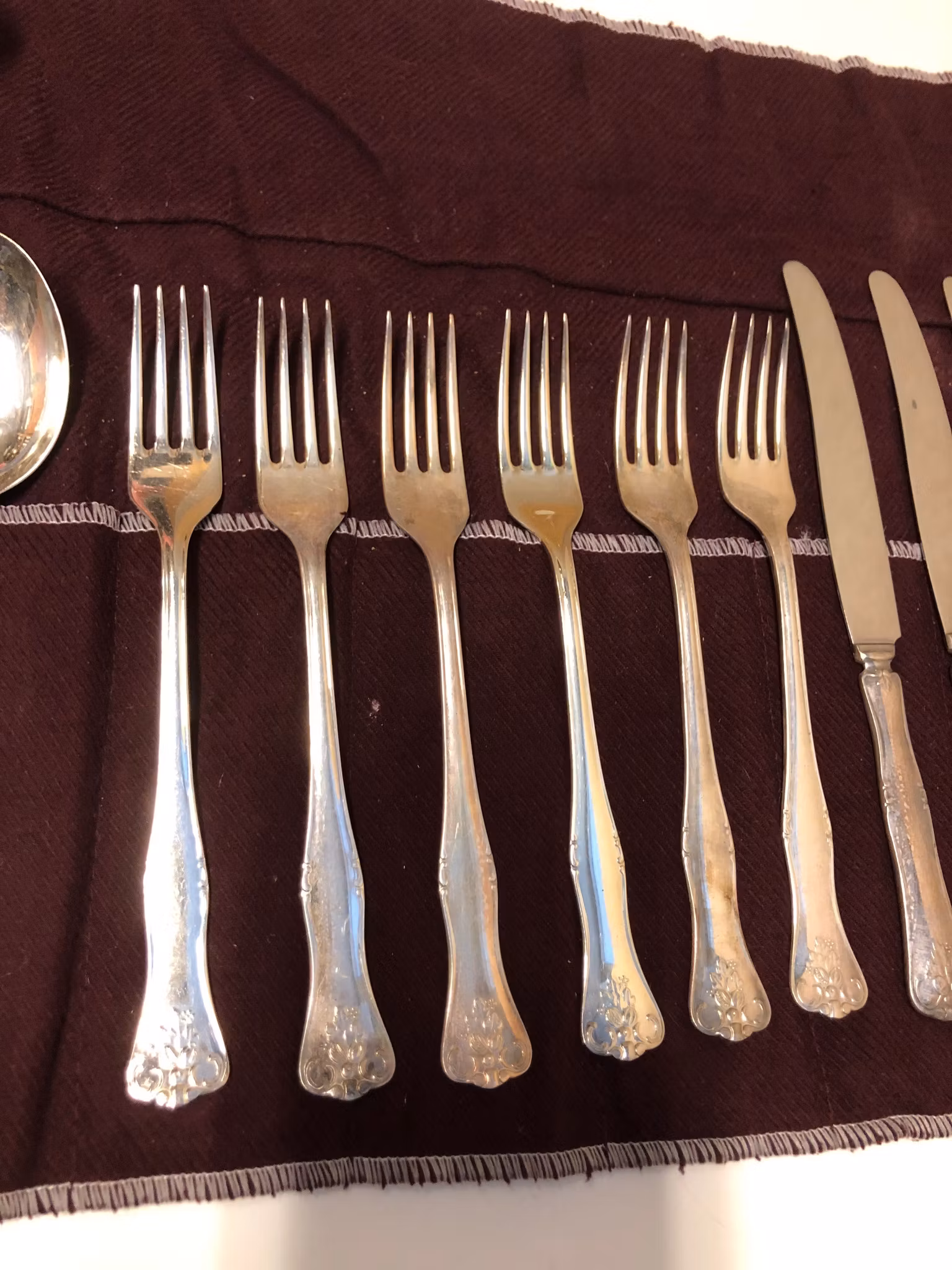 FÖRRÄTTSBESTICK 20 delar, nysilver, 1900-tal-