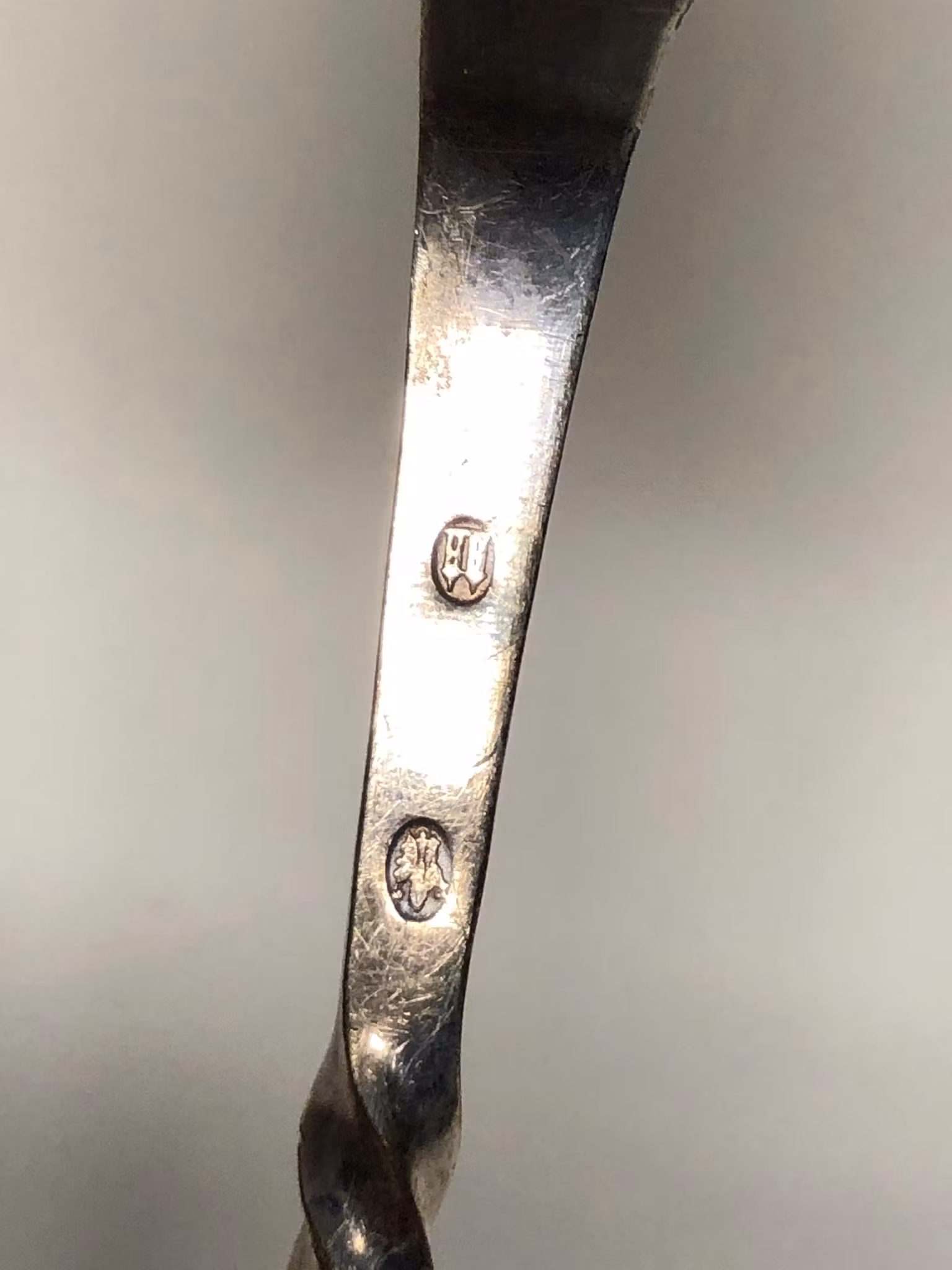 UPPLÄGGNINGSSKED, nysilver, Danmark, 1900-tal.