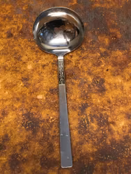 SOPPSLEV, stor, rostfritt stål, "Rosen", Åhléns, 1960/70-tal.