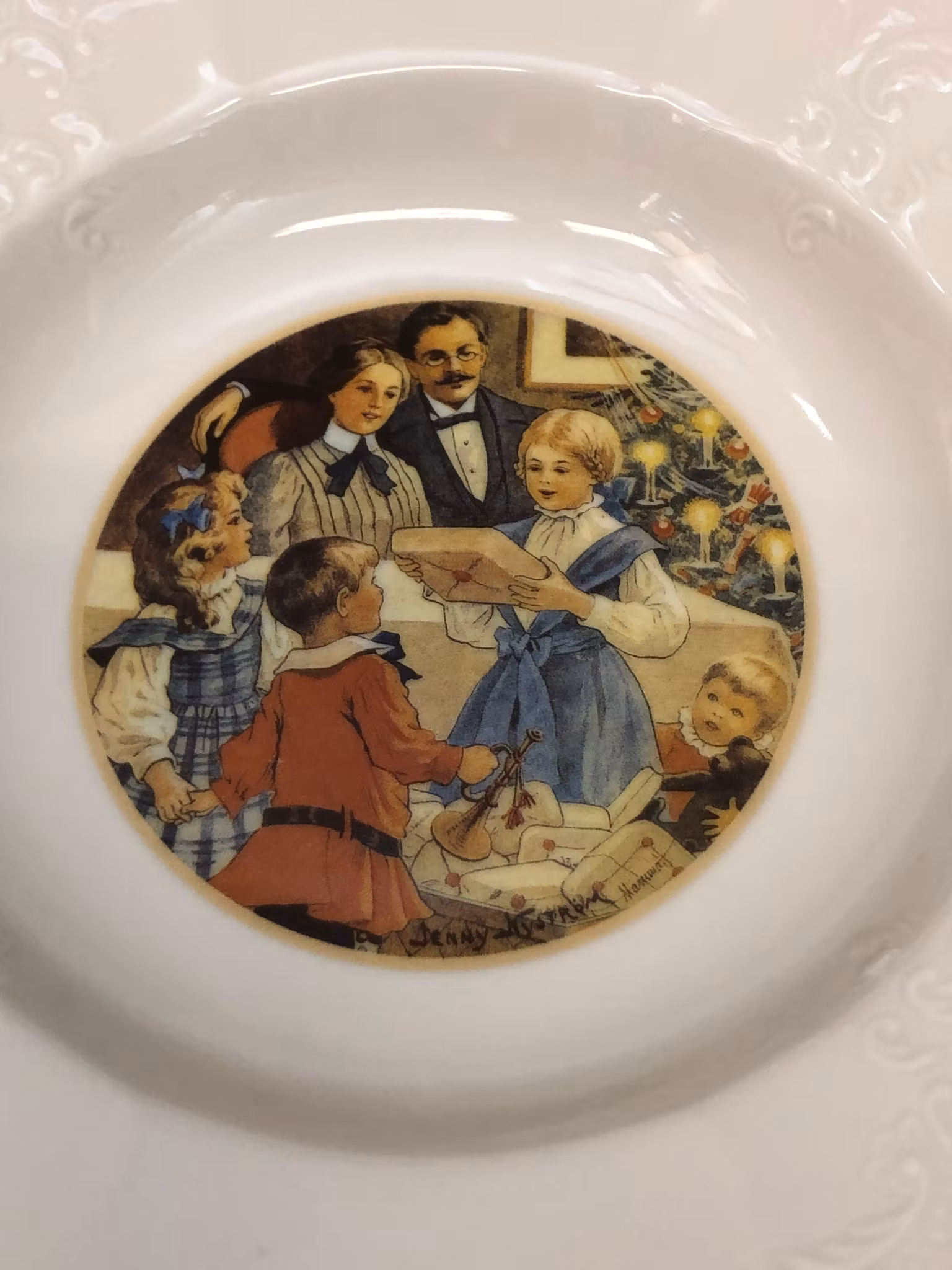 DJUPTALLRIKAR 6 st. keramik, efter Jenny Nyström, Kalmar läns museum, 1900-talets slut.