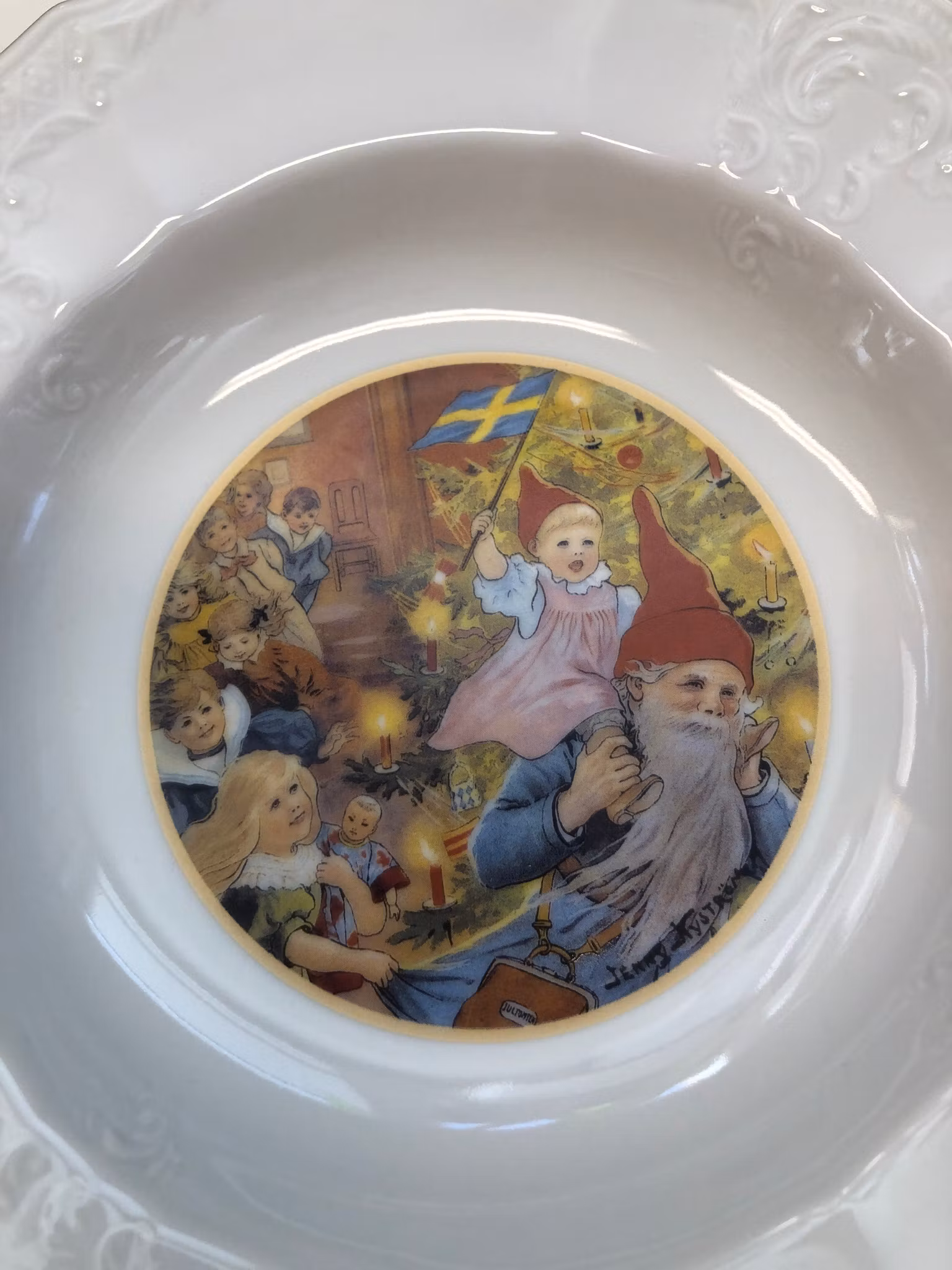 DJUPTALLRIKAR 6 st. keramik, efter Jenny Nyström, Kalmar läns museum, 1900-talets slut.