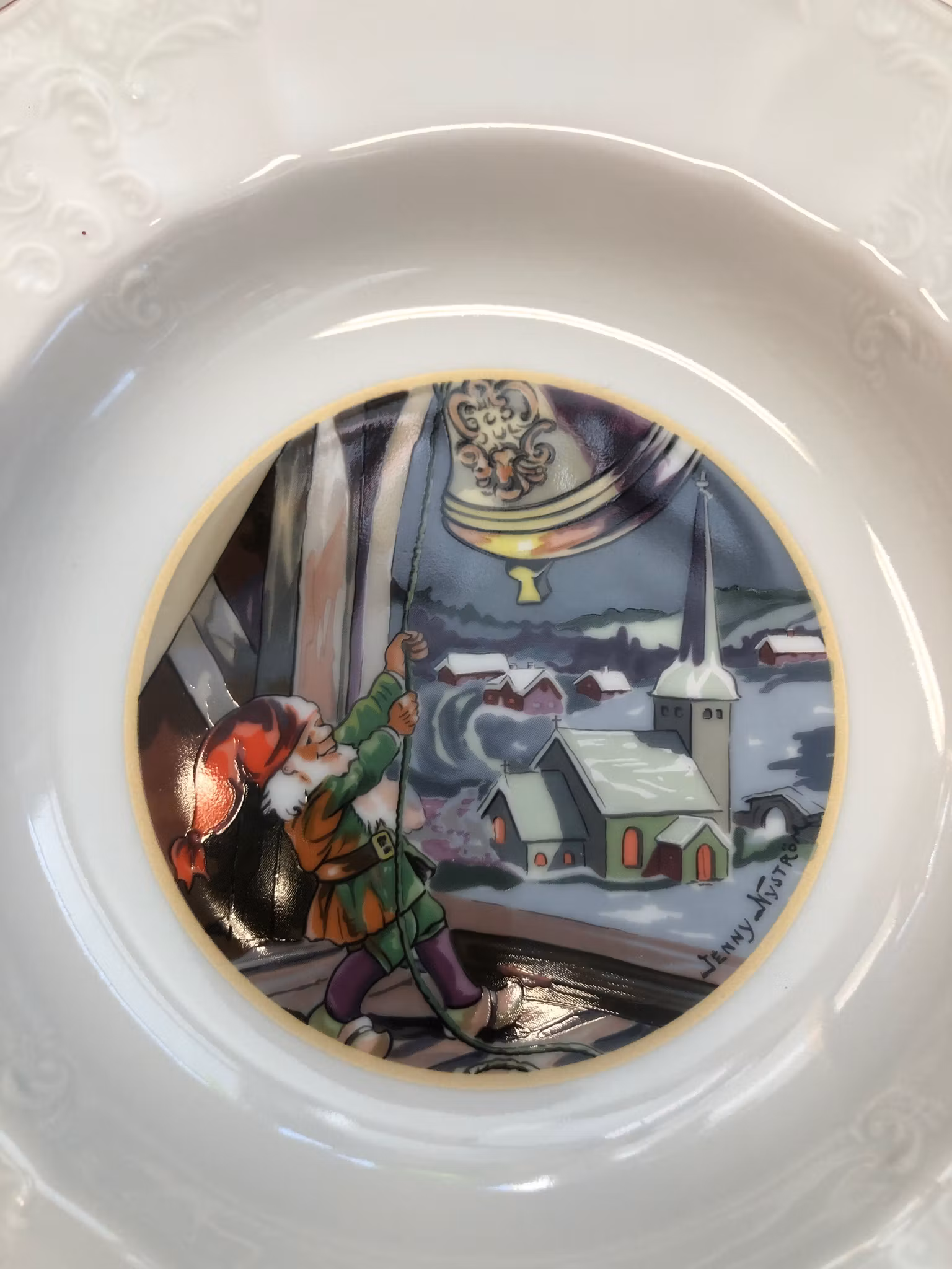 DJUPTALLRIKAR 6 st. keramik, efter Jenny Nyström, Kalmar läns museum, 1900-talets slut.