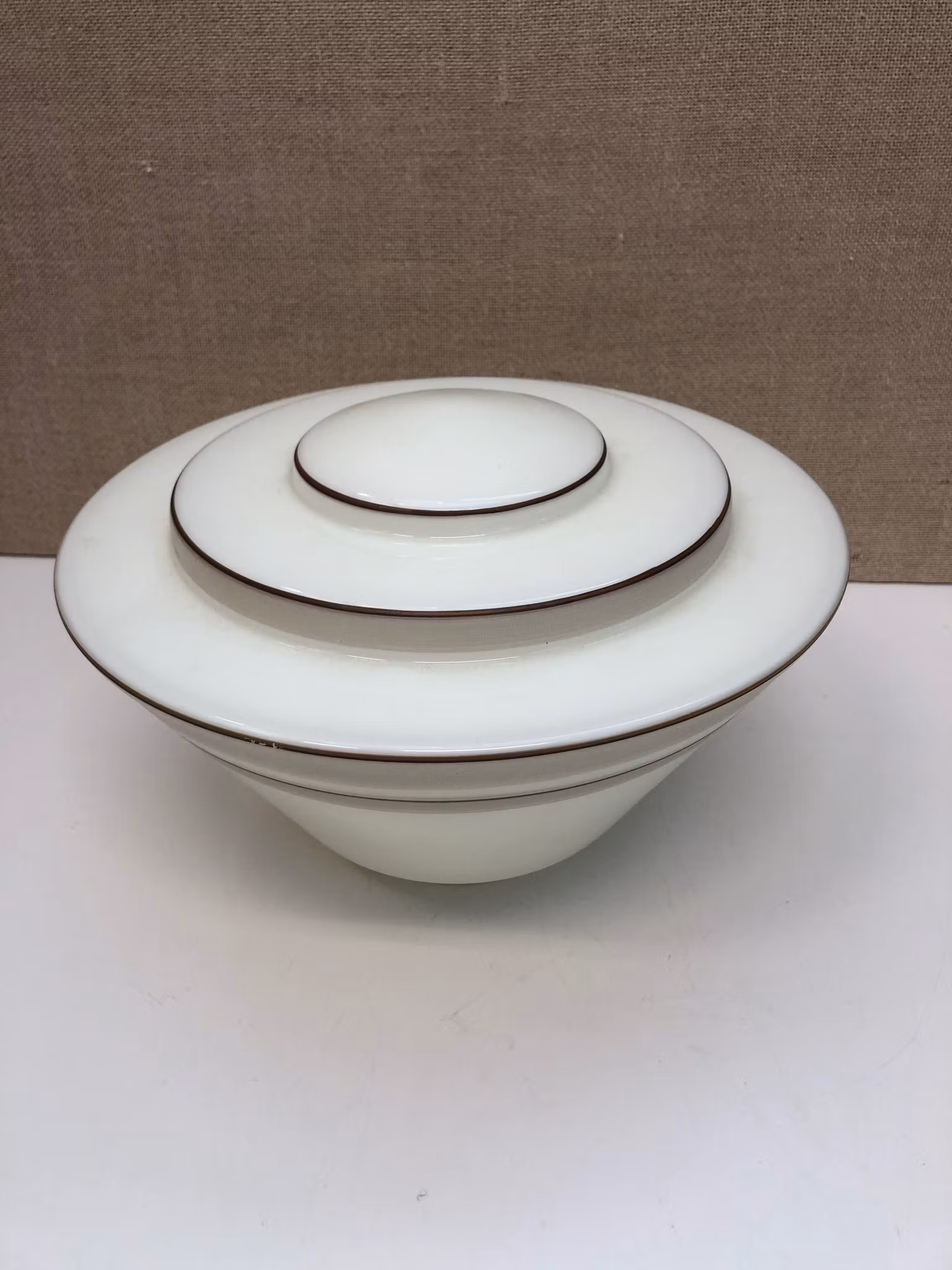 LAMPKUPA, glas, Art Deco, 1930/40-tal.