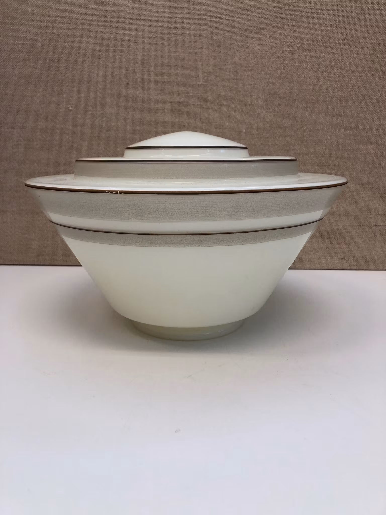 LAMPKUPA, glas, Art Deco, 1930/40-tal.