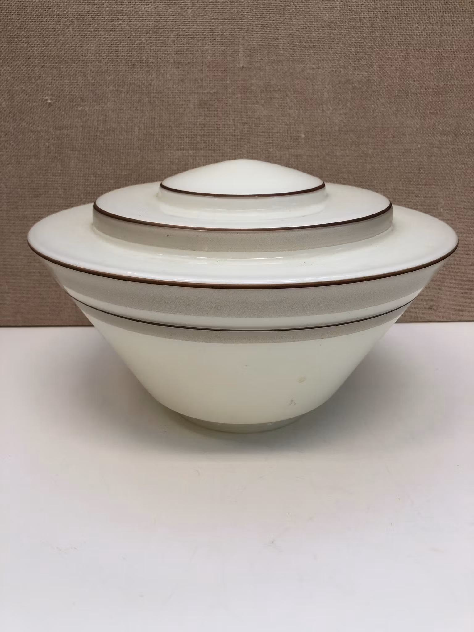 LAMPKUPA, glas, Art Deco, 1930/40-tal.