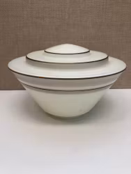 LAMPKUPA, glas, Art Deco, 1930/40-tal.