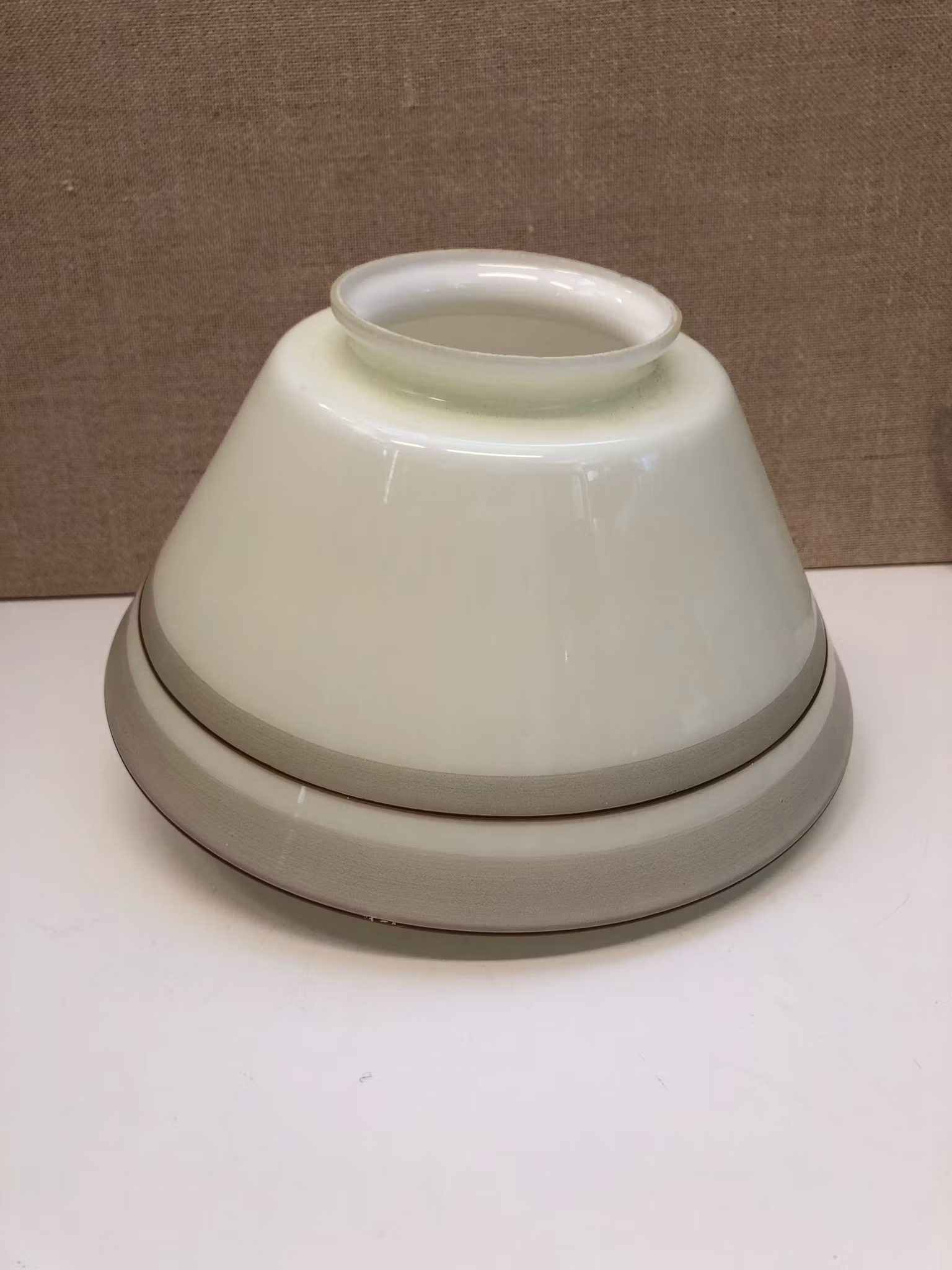 LAMPKUPA, glas, Art Deco, 1930/40-tal.