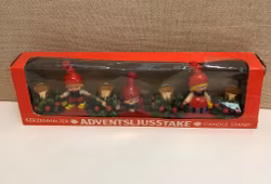 ADVENTSLJUSSTAKE, plast/metall, Kerzenhalter, 1960/70-tal.